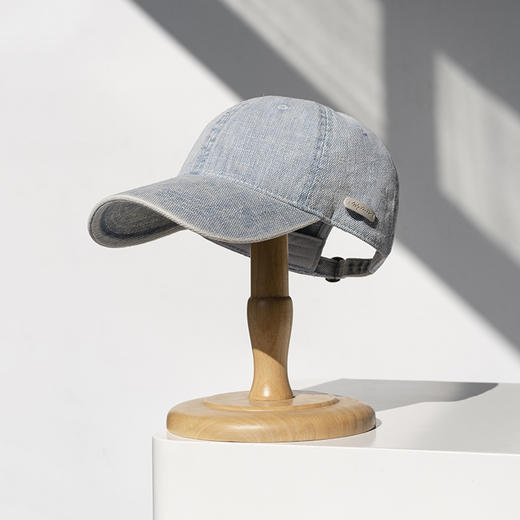 疯帽子 25春夏韩版复古做旧破洞鸭舌帽纯棉透气显脸小棒球帽子女RJ011 商品图2