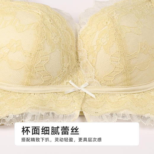 都市丽人舒软挺塑调整型文胸薄蕾丝树脂胶圈塑身文胸LJH2A2 商品图5