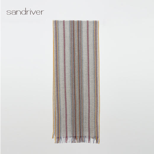 青海手工氆氇条纹流苏围巾SJF96P821N 商品图2