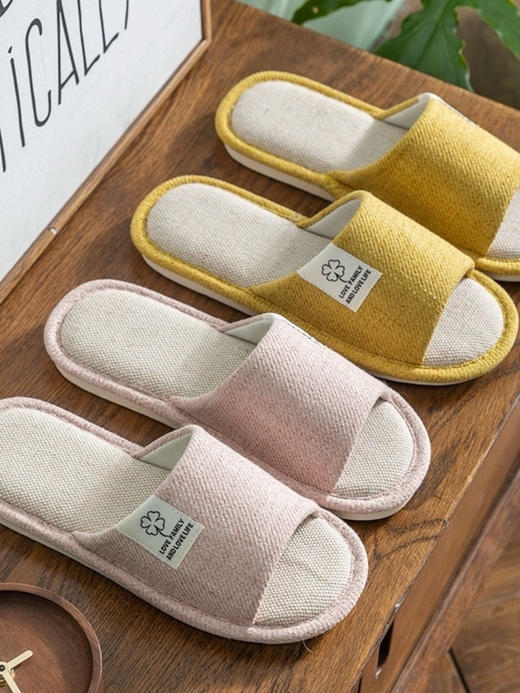 亚麻拖鞋（锁 商品图0