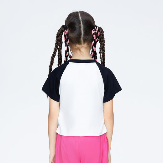 女童圆领液氨短袖针织衫夏季新款安奈儿童装EG521159 商品图2