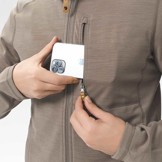 北极狐 男士户外抓绒衣外套 2025春秋G1000户外徒步连帽衫81479 商品图4