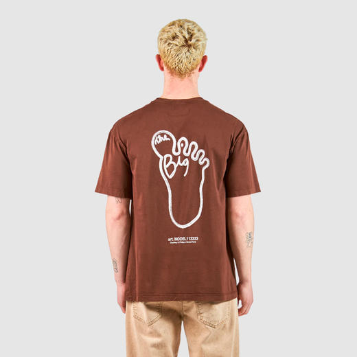 PHILIPPE MODEL 男士盾牌徽标贴片棉质圆领短袖T恤 棕色 CTSU JD12 24 商品图2