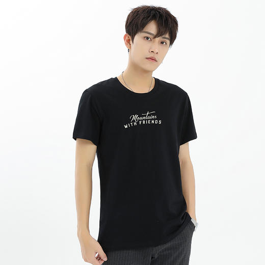 【荒野探险】95棉微弹短袖T恤 男士越野露营风主题印花 合体版型 NMT-2201 商品图1