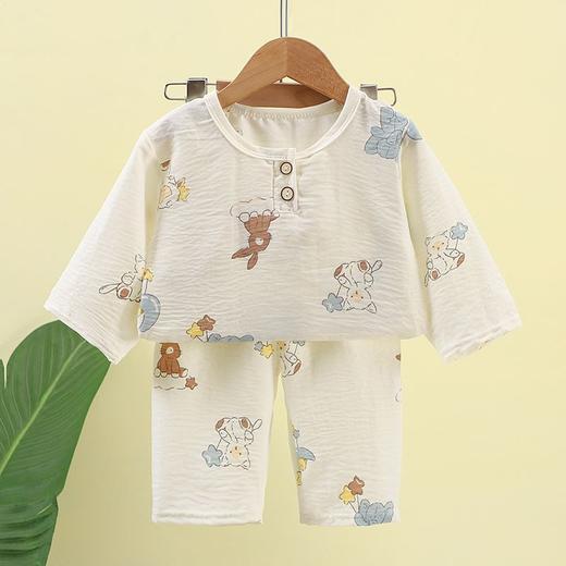 【🔥白菜价49.9/2套起】80-160码儿童春夏季家居服男童薄款睡衣中小童空调服女童休闲韩版中袖套装聚 商品图2
