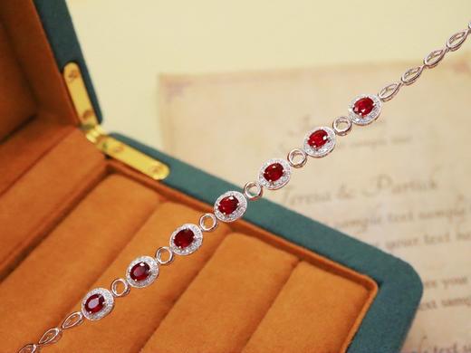 2.62ct刻面红宝石手链 商品图1