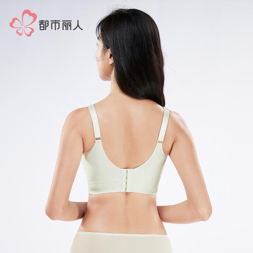 都市丽人舒软挺塑调整型文胸中厚蕾丝无钢圈塑身文胸LJH1B9 商品图3
