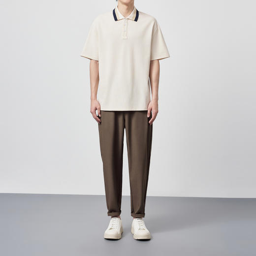 墨麦客男装2024夏季新款凉感撞色翻领polo衫速干防晒短袖T恤男潮 商品图3