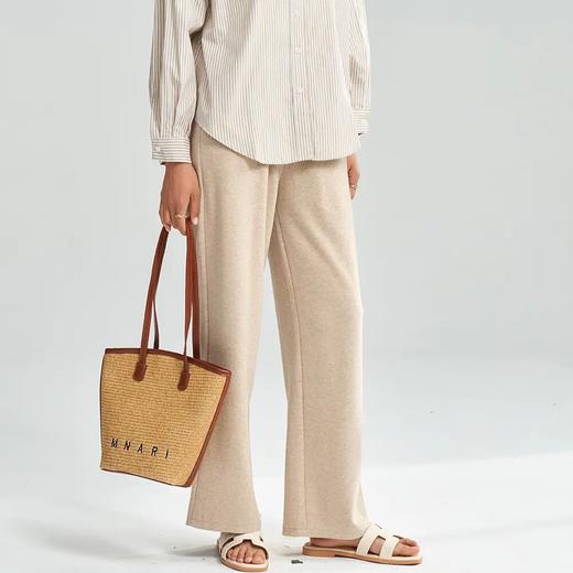 【高货sh】全新升级【铂金会员146/天猫189/差价43】(41309) 洛诗琳25春新款显瘦显腿直亲肤柔软休闲抽绳直筒阔腿裤 商品图1