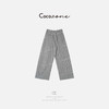 COCO ZONE 25百搭设计感格纹垂感阔腿休闲裤ACD1A0330 商品缩略图1
