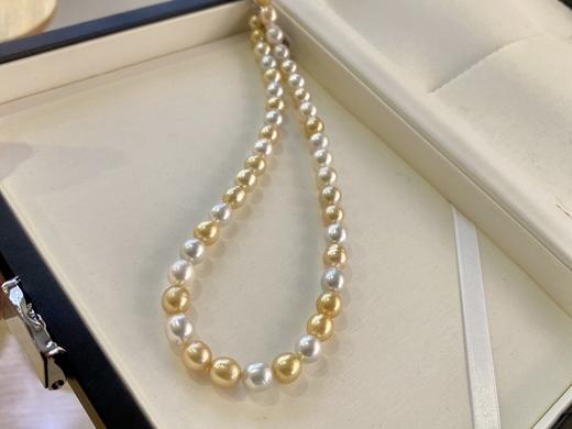8mm-10mm金珠澳白混彩项链 商品图2