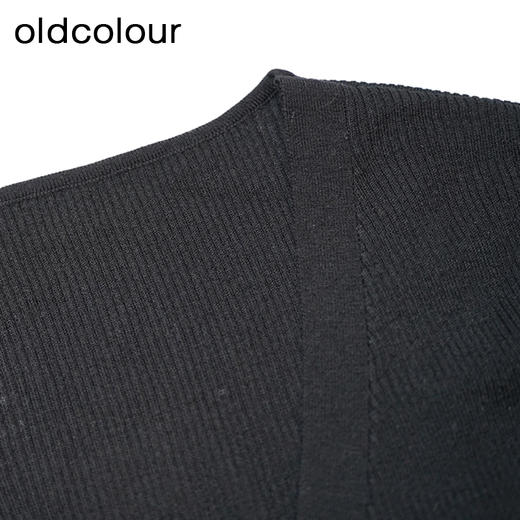 Oldcolour春季新品时尚纯色气质百搭通勤毛织套头衫P12052203 商品图4
