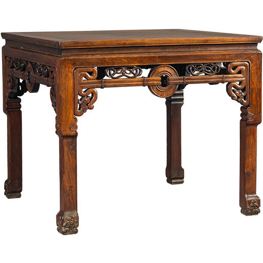 清 红木拱璧纹八仙桌 商品图5