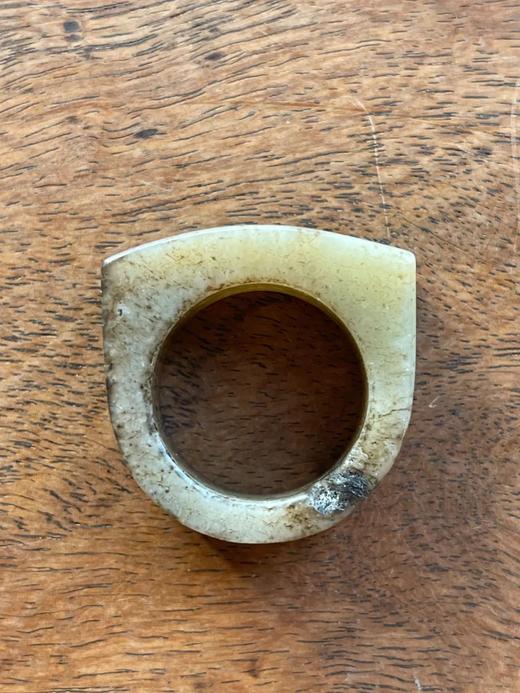 提油黑沁白玉马鞍戒，顺丰包邮 商品图10