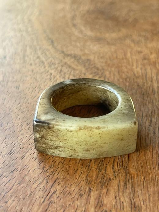 提油黑沁白玉马鞍戒，顺丰包邮 商品图8