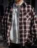 E516025368格纹破损衬衫外套 商品缩略图1
