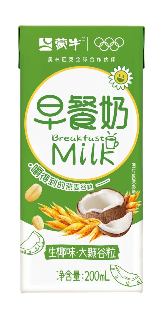 蒙牛早餐奶大谷粒生椰味全脂调制乳康美苗条装200ml*12盒 商品图5