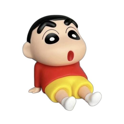 红潮玩网可爱手机手办礼物模型手机座蜡笔小新动漫摆件懒人支架 商品图4