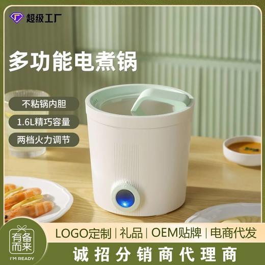 电煮锅多功能涮煮一体锅宿舍学生一人食迷你小型小煮锅不粘泡面锅 商品图0