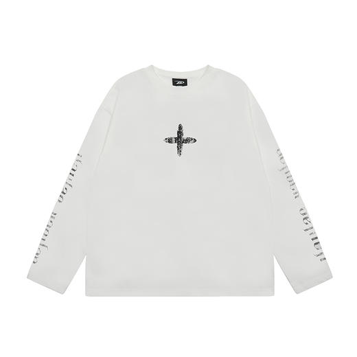 【Achock官方店】美式复古简约长袖T恤男女2025新款潮牌情侣上衣 商品图4