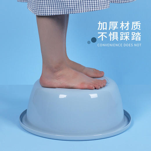 家用加厚三件套加深大号洗手盆洗菜盆洗脸盆盆子宝宝洗脚脸盆塑料 商品图1