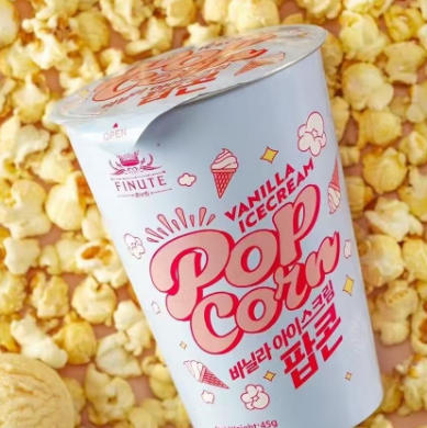 【趣莱福香草冰淇淋爆米花】口感酥脆香甜，香草味很浓郁 商品图1