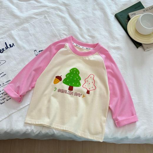 春季新款【儿童拼接t恤】男童上衣长袖单件 女宝a类纯棉衣服 卡通潮童 商品图13