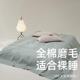 高端100支新疆长绒棉磨毛床单单件全棉加厚纯棉被单枕套三件套冬