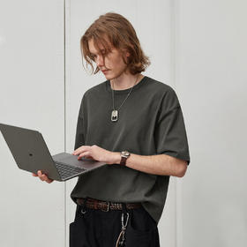 714street美式复古蜡染水洗做旧短柚T恤男25夏季新款重磅日系上衣