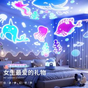 儿童星空灯投影仪玩具生日礼物女孩满天星卧室天花板小夜灯音乐盒