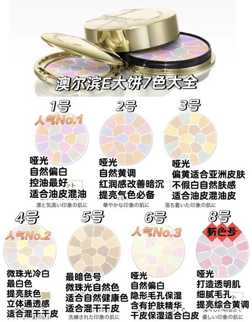 日本Elegance雅莉格丝欢颜蜜粉饼 E大饼便携装8.8g/家庭装27g  定妆粉持久保湿 商品图1