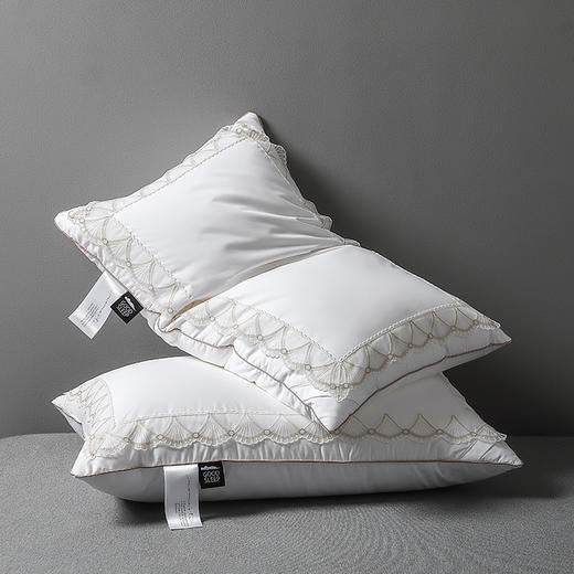 【品牌直发】加倍生活  深睡蚕丝养颜枕 高密纯棉面料  精美刺绣 带检测口 商品图3