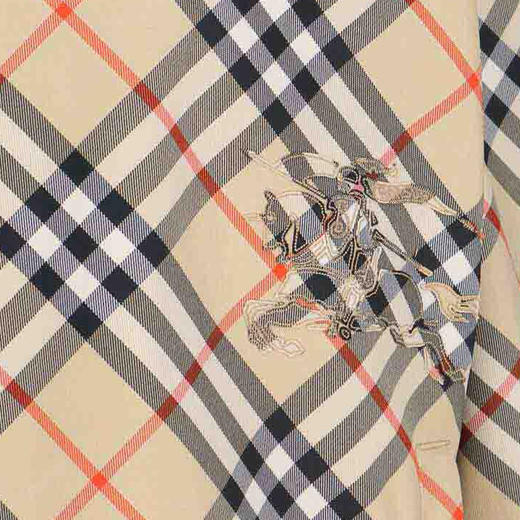 【二】BURBERRY 巴宝莉 男士马术骑士徽标刺绣双面夹克外套 格子 8104102 B9368 商品图3