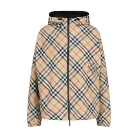 【二】BURBERRY 巴宝莉 男士马术骑士徽标刺绣双面夹克外套 格子 8104102 B9368