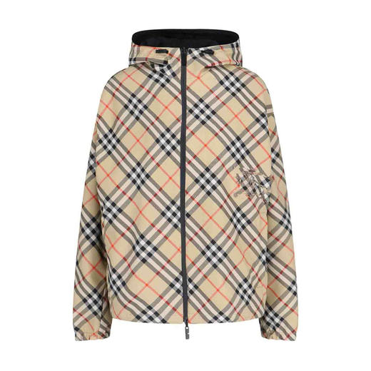 【二】BURBERRY 巴宝莉 男士马术骑士徽标刺绣双面夹克外套 格子 8104102 B9368 商品图0
