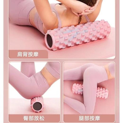 迷彩实心泡沫轴肌肉放松按EVA瑜伽柱45cm狼牙款彩色摩棒背部放松 商品图2