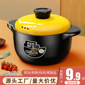 陶瓷锅干烧炖锅不裂煲汤汤煲耐高温燃气家用煤气灶专用沙锅仔砂锅