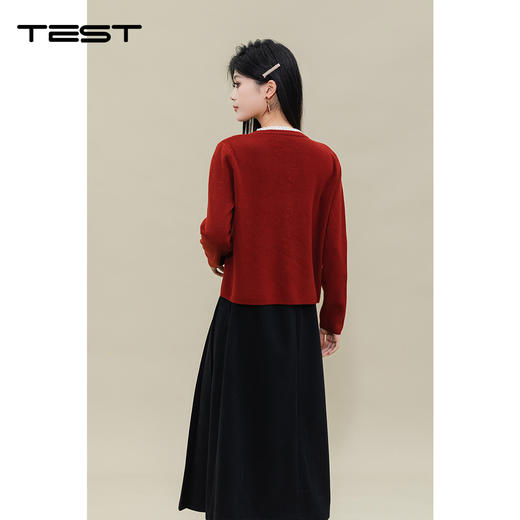 春上新柔软气质修身舒适开衫毛衣1251019 商品图5