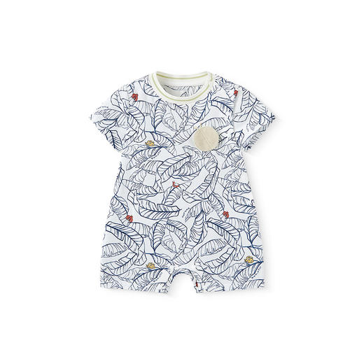 【商场同款】英氏婴儿衣服夏季短袖纯棉透气男宝连体衣2025新款 商品图4