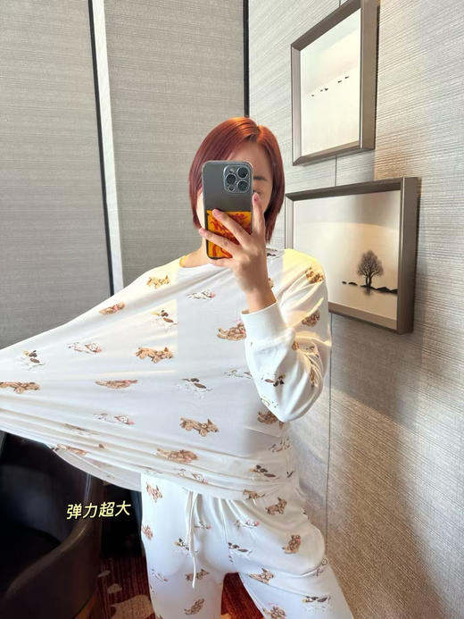 正品日本gelatopique  小熊睡衣  两件套 莫代尔面料，超级舒服，弹力巨大，90斤穿到150斤没问题 商品图4