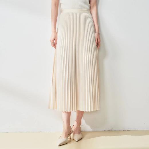 【高货sh】全新升级【铂金会员165/天猫219/差价54】(42707) 洛诗琳25春夏风琴流光裙光泽感面料立体压褶飘逸百褶裙 商品图4