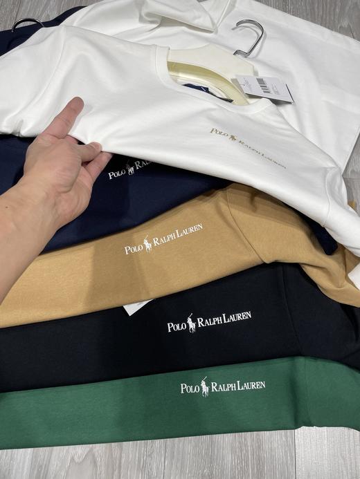 点此购买 拉夫劳伦徽标纯色男女款商务休闲圆领短袖T恤 md 310038 商品图13