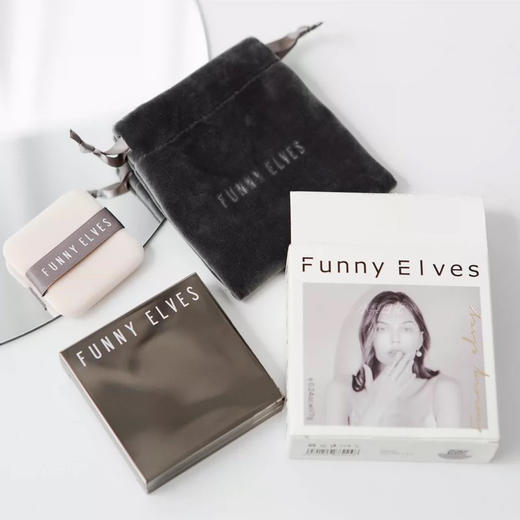 3D柔焦一触磨皮！新版funnyelves方里蜜粉饼7g控油定妆持久柔焦 商品图1