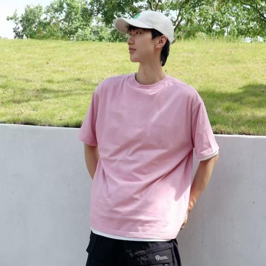 【69元3件，单拍一件不发】蒂克罗姆 马卡龙色系200g纯棉短T，舒适透气，男女同款，遮肉显瘦，更百搭！！ 商品图4