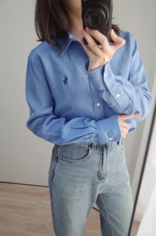 【高品质私服】【RL宽松版亚麻衬衫】吸湿散热，保健抑菌，防污抗静电G0787-CC【无标出货 介意慎拍】 商品图5