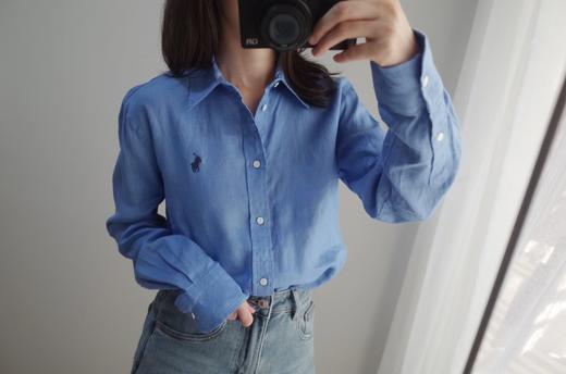 【高品质私服】【RL宽松版亚麻衬衫】吸湿散热，保健抑菌，防污抗静电G0787-CC【无标出货 介意慎拍】 商品图4