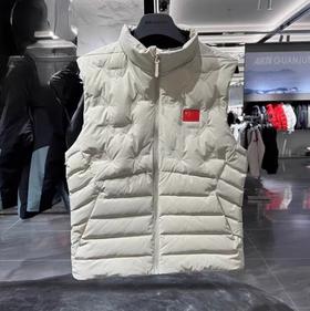 安踏冠军全天候系列2024冬男士修身立领防泼水羽绒马甲152440905