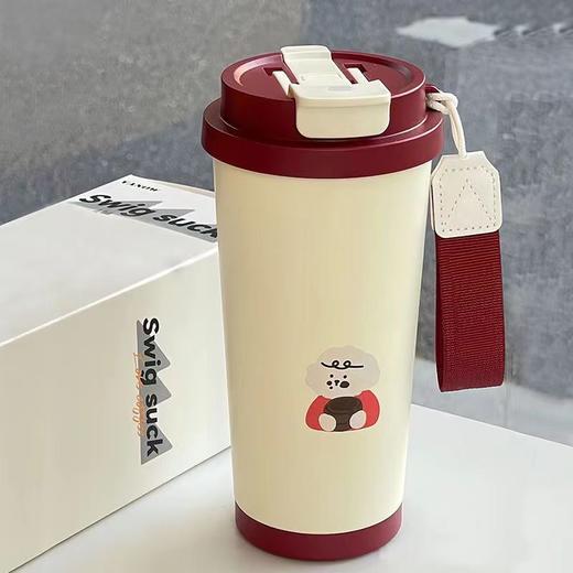 316不锈钢保温杯大容量吸管双饮水杯男女高颜值创意学生ins杯子 商品图3