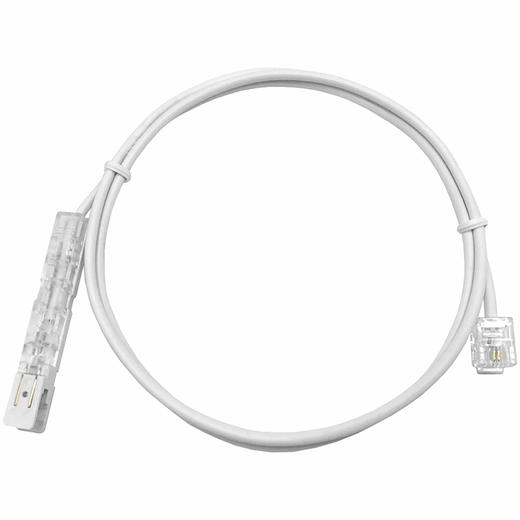 热卖@纯铜RJ45-1对110型鸭嘴跳线电话鸭嘴跳线RJ11电话110跳线语音跳线电话鸭嘴跳线2芯鸭嘴头110转RJ11-RJ45水晶头白色灰测试线纯铜芯 商品图4