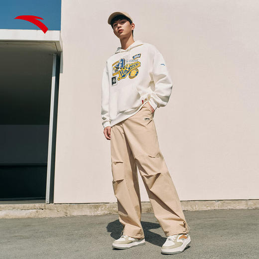 安踏（ANTA）伞兵裤休闲长裤男女同款2025春季新款宽松直筒裤子172528501 商品图4